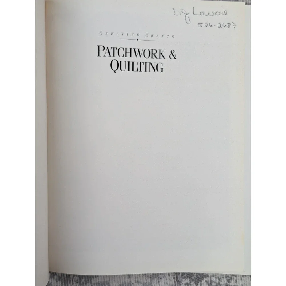 Patchwork & Quilting Brigitte Staub 1988 First Edition Creative Crafts Stackpole